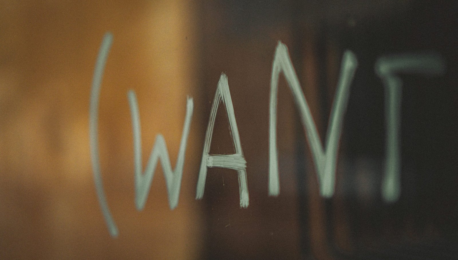 white letters on brown wooden table